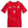 Camiseta de fútbol Suiza Djibril Sow 15 1ª equipación Copa Mundial 2026