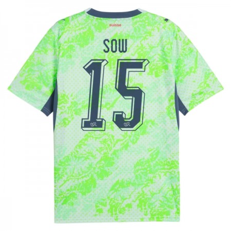 Camiseta de fútbol Suiza Djibril Sow 15 2ª equipación Copa Mundial 2026 Camiseta de fútbol Suiza Djibril Sow 15 2ª equipación Copa Mundial 2026