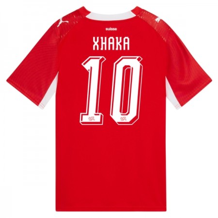 Camiseta de fútbol Suiza Granit Xhaka 10 1ª equipación Copa Mundial 2026 Camiseta de fútbol Suiza Granit Xhaka 10 1ª equipación Copa Mundial 2026
