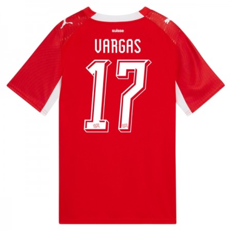 Camiseta de fútbol Suiza Vargas 17 1ª equipación Copa Mundial 2026