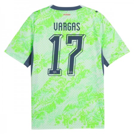 Camiseta de fútbol Suiza Vargas 17 2ª equipación Copa Mundial 2026 Camiseta de fútbol Suiza Vargas 17 2ª equipación Copa Mundial 2026