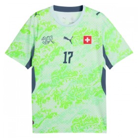Camiseta de fútbol Suiza Vargas 17 2ª equipación Copa Mundial 2026