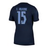 Camiseta de fútbol Uruguay Federico Valverde 15 2ª equipación Copa Mundial 2026 Camiseta de fútbol Uruguay Federico Valverde 15 2ª equipación Copa Mundial 2026