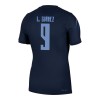 Camiseta de fútbol Uruguay Luis Suarez 9 2ª equipación Copa Mundial 2026 Camiseta de fútbol Uruguay Luis Suarez 9 2ª equipación Copa Mundial 2026