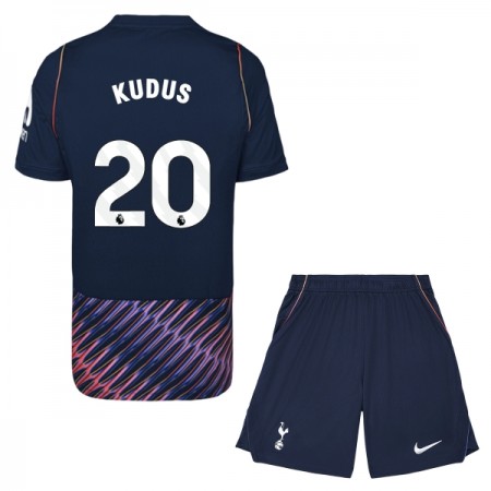 Camiseta de fútbol Tottenham Hotspur Kudus 20 Niño 2ª equipación 2026-27 Camiseta de fútbol Tottenham Hotspur Kudus 20 Niño 2ª equipación 2026-27