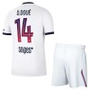 Camiseta de fútbol Paris Saint Germain Desire Doue 14 Niño 2ª equipación 2026-27
