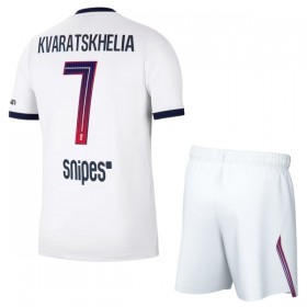 Camiseta de fútbol Paris Saint Germain Kvaratskhelia 7 Niño 2ª equipación 2026-27