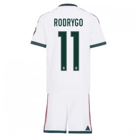 Camiseta de fútbol Real Madrid Rodrygo 11 Niño 1ª equipación 2026-27