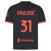 Camiseta de fútbol AC Milan Pavlovic 31 3ª equipación 2026-27 Camiseta de fútbol AC Milan Pavlovic 31 3ª equipación 2026-27