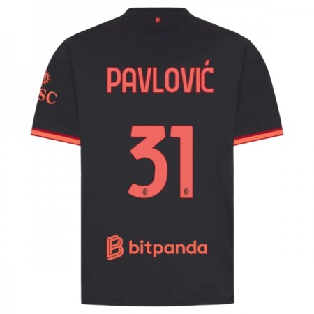 Camiseta de fútbol AC Milan Pavlovic 31 3ª equipación 2026-27 Camiseta de fútbol AC Milan Pavlovic 31 3ª equipación 2026-27