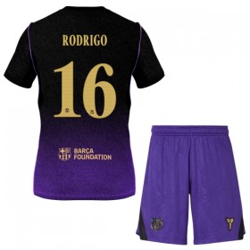 Camiseta de fútbol FC Barcelona Rodrigo 16 Niño 2ª equipación 2026-27