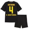 Camiseta de fútbol Borussia Dortmund N. Schlotterbeck 4 Niño 2ª equipación 2026-27