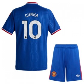 Camiseta de fútbol Manchester United Cunha 10 Niño 2ª equipación 2026-27