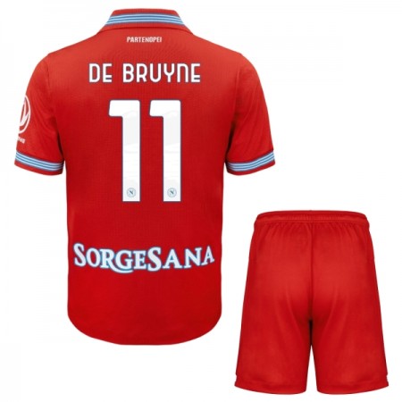 Camiseta de fútbol SSC Napoli De Bruyne 11 Niño 3ª equipación 2026-27 Camiseta de fútbol SSC Napoli De Bruyne 11 Niño 3ª equipación 2026-27