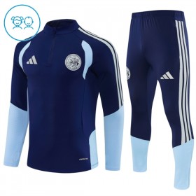 Ajax Niño Sudadera De Entrenamiento 2026-27 Cuarto-Cremallera Azul