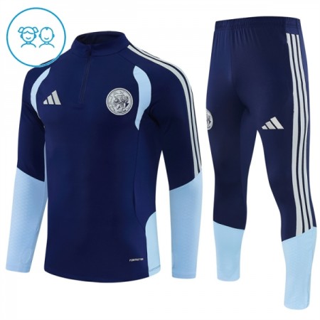 Ajax Niño Sudadera De Entrenamiento 2026-27 Cuarto-Cremallera Azul