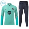Barcelona Niño Sudadera De Entrenamiento 2026-27 Cuarto-Cremallera Verde