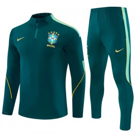 Brasil Sudadera De Entrenamiento 2026-27 Cuarto-Cremallera Verde