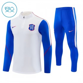 Chelsea Niño Sudadera De Entrenamiento 2026-27 Cuarto-Cremallera Blanca