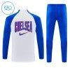 Chelsea Niño Sudadera De Entrenamiento 2026-27 Cuarto-Cremallera Blanca