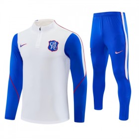 Chelsea Sudadera De Entrenamiento 2026-27 Cuarto-Cremallera Blanca