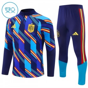 España Niño Sudadera De Entrenamiento 2026-27 Cuarto-Cremallera Azul