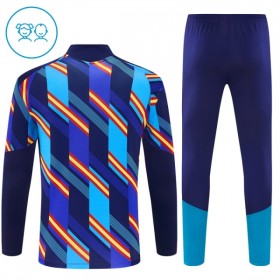 España Niño Sudadera De Entrenamiento 2026-27 Cuarto-Cremallera Azul