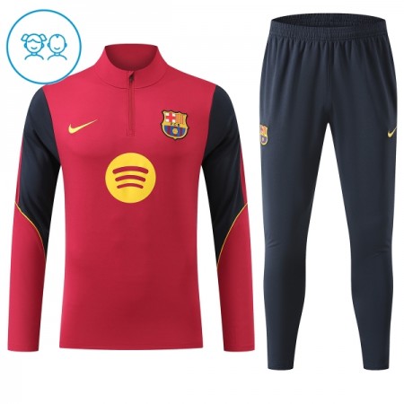 FC Barcelona Niño Sudadera De Entrenamiento 2026-27 Cuarto-Cremallera Roja