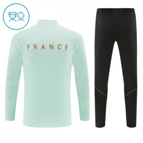 Francia Niño Sudadera De Entrenamiento 2026-27 Cuarto-Cremallera Blanca
