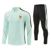 Francia Sudadera De Entrenamiento 2026-27 Cuarto-Cremallera Blanca Francia Sudadera De Entrenamiento 2026-27 Cuarto-Cremallera Blanca