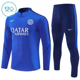 Inter Milan Niño Sudadera De Entrenamiento 2026-27 Cuarto-Cremallera Azul