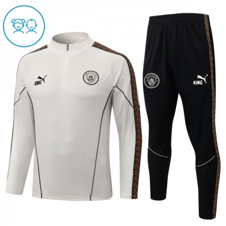 Manchester City Niño Sudadera De Entrenamiento 2026-27 Cuarto-Cremallera Gris Manchester City Niño Sudadera De Entrenamiento 2026-27 Cuarto-Cremallera Gris
