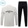 Manchester City Niño Sudadera De Entrenamiento 2026-27 Cuarto-Cremallera Gris