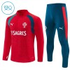 Portugal Niño Sudadera De Entrenamiento 2026-27 Cuarto-Cremallera Roja Portugal Niño Sudadera De Entrenamiento 2026-27 Cuarto-Cremallera Roja