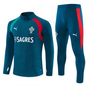 Portugal Sudadera De Entrenamiento 2026-27 Cuarto-Cremallera Azul