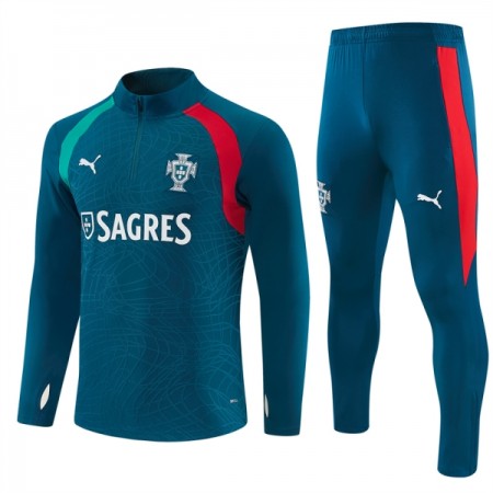 Portugal Sudadera De Entrenamiento 2026-27 Cuarto-Cremallera Azul Portugal Sudadera De Entrenamiento 2026-27 Cuarto-Cremallera Azul