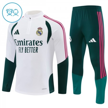 Real Madrid Niño Sudadera De Entrenamiento 2026-27 Cuarto-Cremallera Blanca Real Madrid Niño Sudadera De Entrenamiento 2026-27 Cuarto-Cremallera Blanca