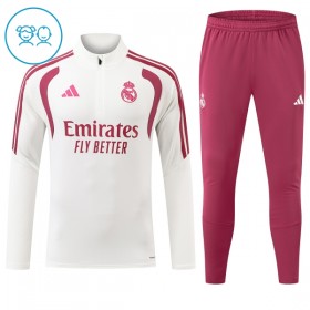 Real Madrid Niño Sudadera De Entrenamiento 2026-27 Cuarto-Cremallera Blanca