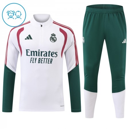Real Madrid Niño Sudadera De Entrenamiento 2026-27 Cuarto-Cremallera Blanca Real Madrid Niño Sudadera De Entrenamiento 2026-27 Cuarto-Cremallera Blanca