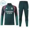 Real Madrid Niño Sudadera De Entrenamiento 2026-27 Cuarto-Cremallera Verde Real Madrid Niño Sudadera De Entrenamiento 2026-27 Cuarto-Cremallera Verde