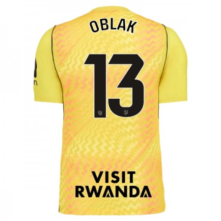 Camiseta de fútbol Atlético Madrid Oblak 13 Portero 2026-27 Amarilla Camiseta de fútbol Atlético Madrid Oblak 13 Portero 2026-27 Amarilla