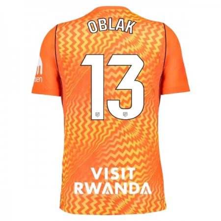 Camiseta de fútbol Atlético Madrid Oblak 13 Portero 2026-27 Naranja Camiseta de fútbol Atlético Madrid Oblak 13 Portero 2026-27 Naranja