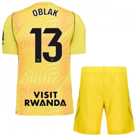 Camiseta de fútbol Atlético Madrid Oblak 13 Portero Niño 2026-27 Amarilla