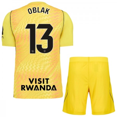 Camiseta de fútbol Atlético Madrid Oblak 13 Portero Niño 2026-27 Amarilla Camiseta de fútbol Atlético Madrid Oblak 13 Portero Niño 2026-27 Amarilla