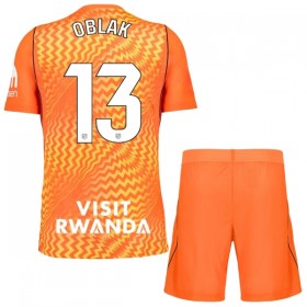 Camiseta de fútbol Atlético Madrid Oblak 13 Portero Niño 2026-27 Naranja